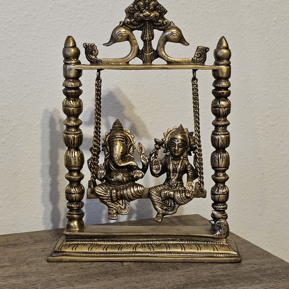Brass Hindu Deity Swing Sculpture